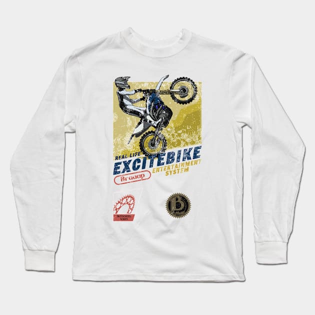 Real Life Excitebike Long Sleeve T-Shirt by BAHMcreations